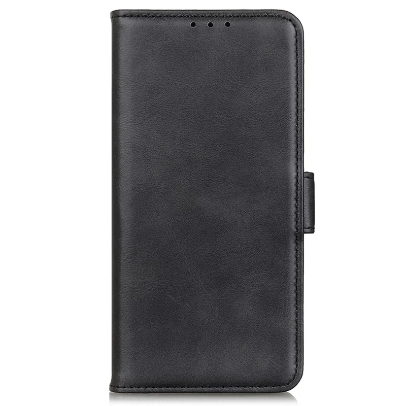 For Honor 400 Lite 5G Case Stand Cowhide Texture PU Leather Phone Cover - Black