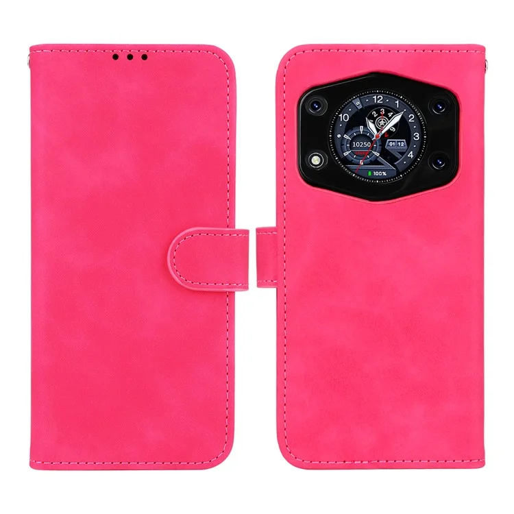 Capa de Couro para Cubot A30 com Sensação de Couro, Antiderrapante, Carteira, Flip - Rosa