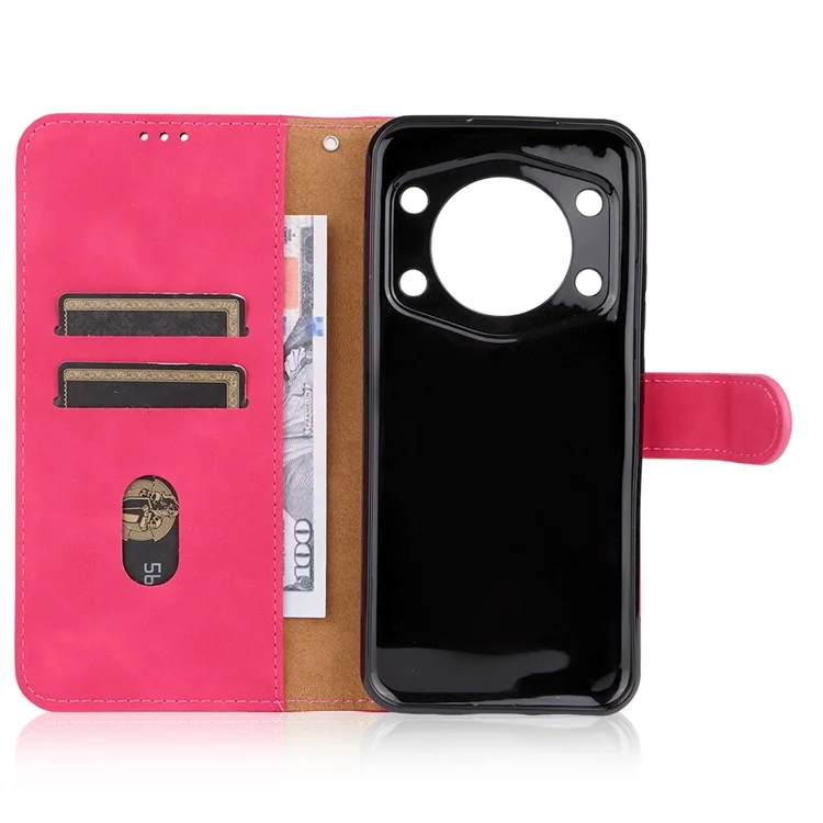 Capa de Couro para Cubot A30 com Sensação de Couro, Antiderrapante, Carteira, Flip - Rosa