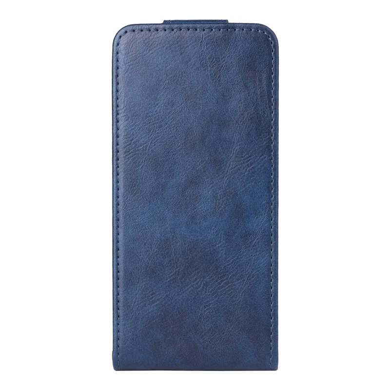 For TECNO Camon 40 Premier 5G Stand Case Magnetic Clasp Vertical Flip Leather Phone Cover with Card Holder - Dark Blue