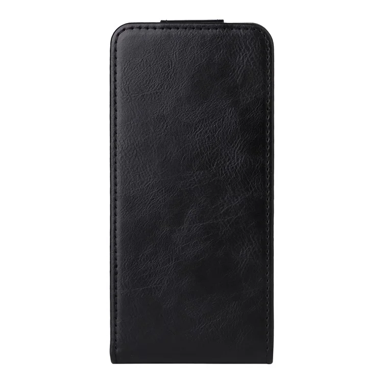 For vivo V50 Lite 5G Stand Case Magnetic Clasp Vertical Flip Leather Phone Cover with Card Holder - Black