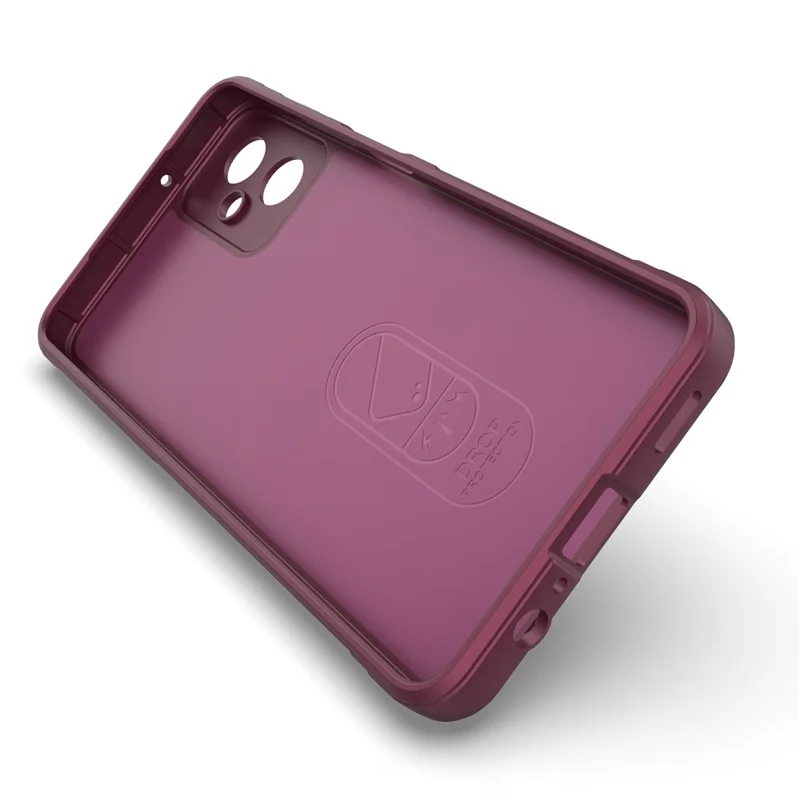 For Samsung Galaxy A06 5G Case Anti-Drop Soft TPU Rugged Phone Back Cover - Wine Red