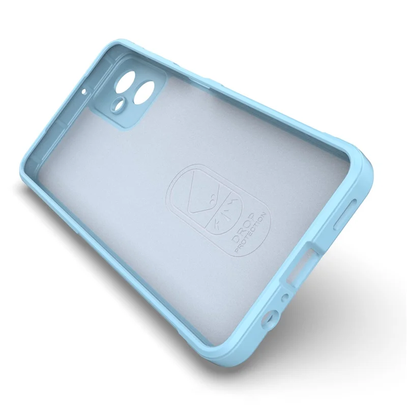 For Samsung Galaxy A06 5G Case Anti-Drop Soft TPU Rugged Phone Back Cover - Baby Blue