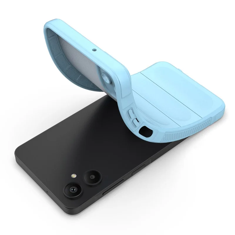 For Samsung Galaxy A06 5G Case Anti-Drop Soft TPU Rugged Phone Back Cover - Baby Blue