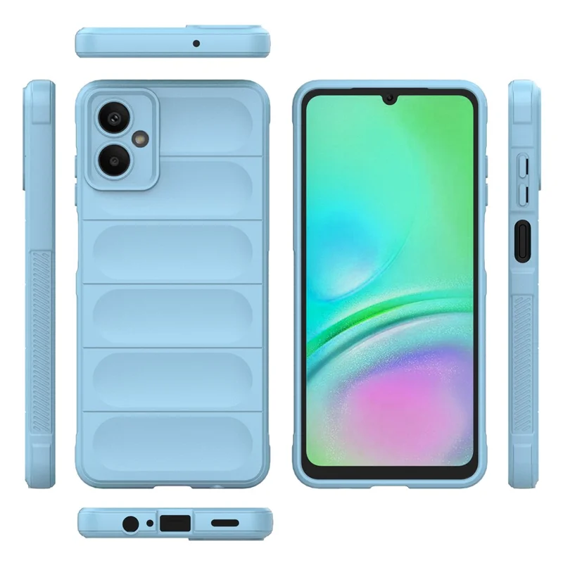 For Samsung Galaxy A06 5G Case Anti-Drop Soft TPU Rugged Phone Back Cover - Baby Blue