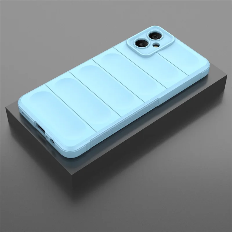 For Samsung Galaxy A06 5G Case Anti-Drop Soft TPU Rugged Phone Back Cover - Baby Blue