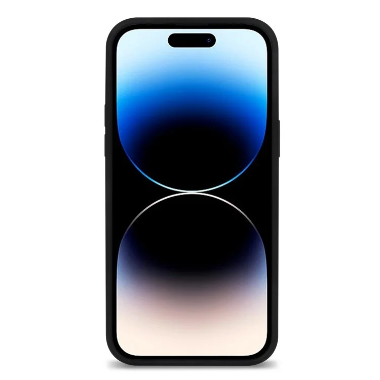 Für Iphone 14 Pro Max Max Solid Silicon Shock-absorb-hülle Weiche Anti-kratzer-faserkissen-kissen-shell-telefonabdeckung - Schwarz