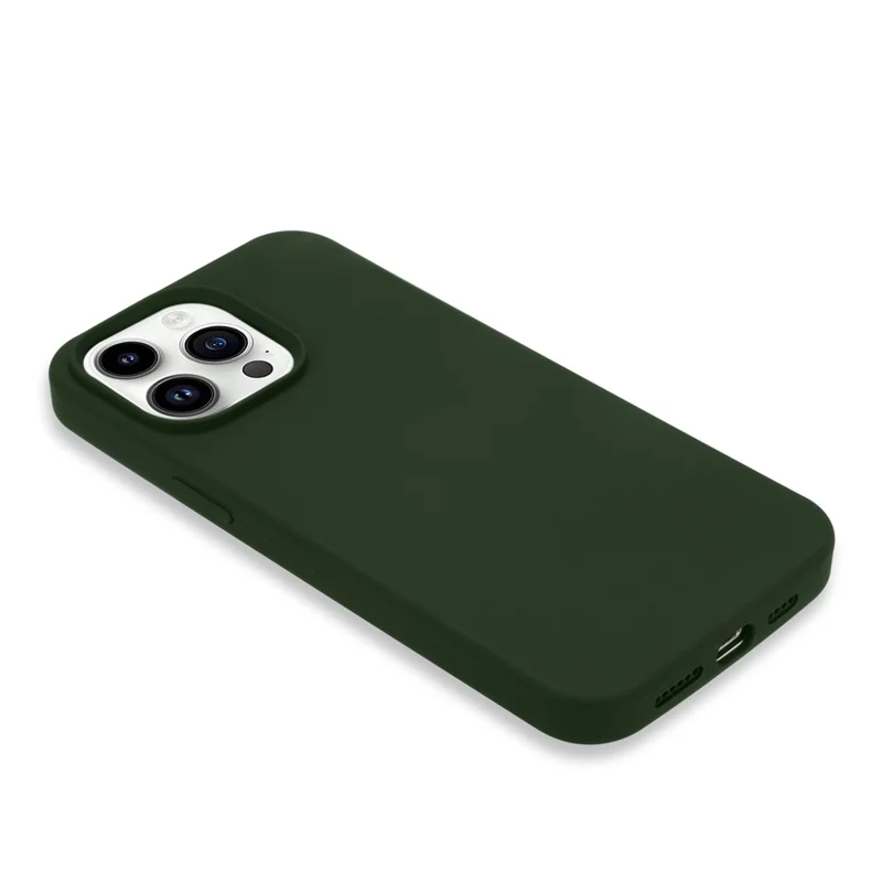 Para Iphone 14 Pro Max Solid Silicone Shock-absorb - Ejercito Verde