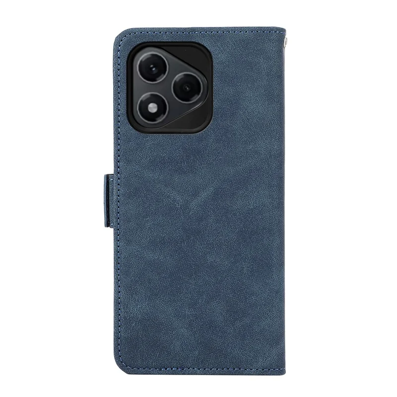 ABEEL For Honor 400 Lite 5G Case PU Leather Folio Stand View RFID Blocking Phone Cover - Blue