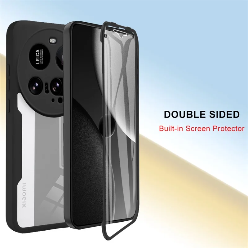 Cover per Xiaomi 15 Ultra in Acrilico + TPU Trasparente con Pellicola Protettiva per Schermo - Viola