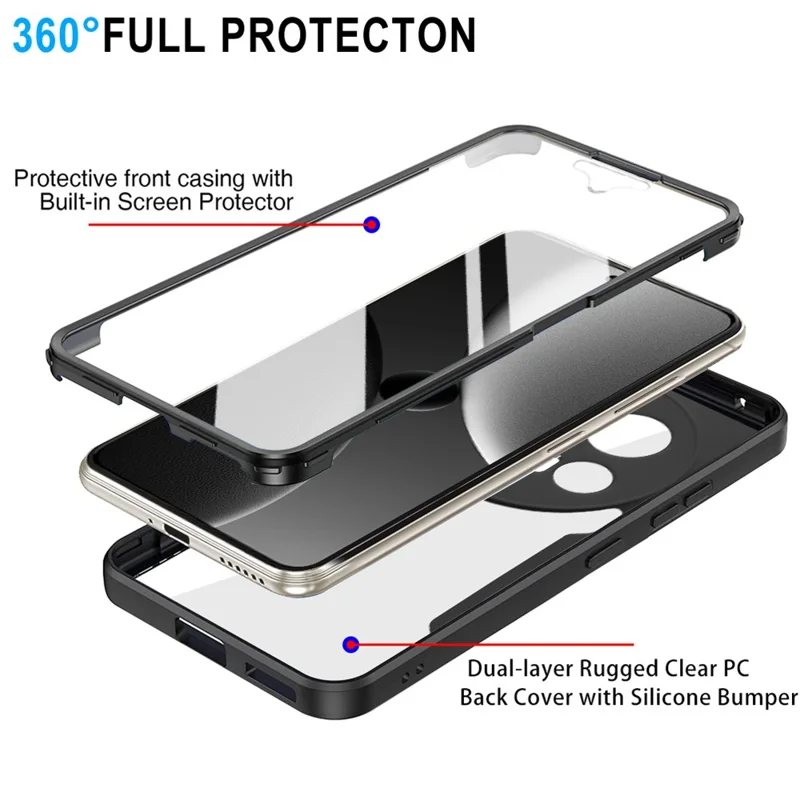 Cover per Xiaomi 15 Ultra in Acrilico + TPU Trasparente con Pellicola Protettiva per Schermo - Viola