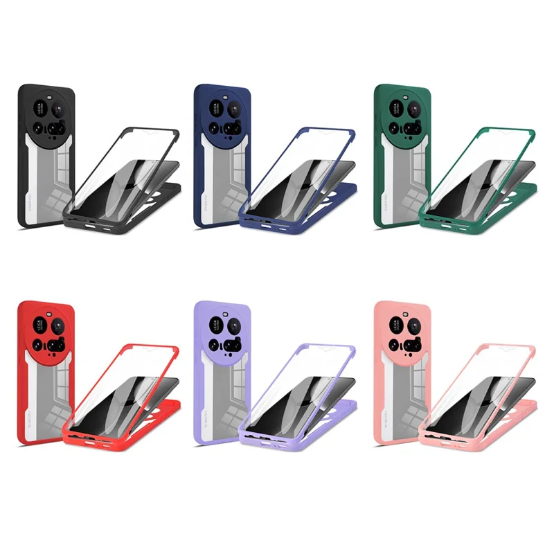 Cover per Xiaomi 15 Ultra in Acrilico + TPU Trasparente con Pellicola Protettiva per Schermo - Viola