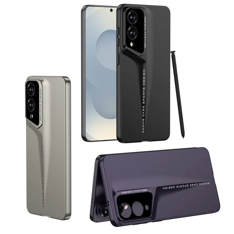 Étui GKK pour Samsung Galaxy S25 Edge - Coque de protection rigide en PC ultra-fine - Gris