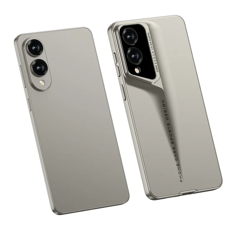 Étui GKK pour Samsung Galaxy S25 Edge - Coque de protection rigide en PC ultra-fine - Gris
