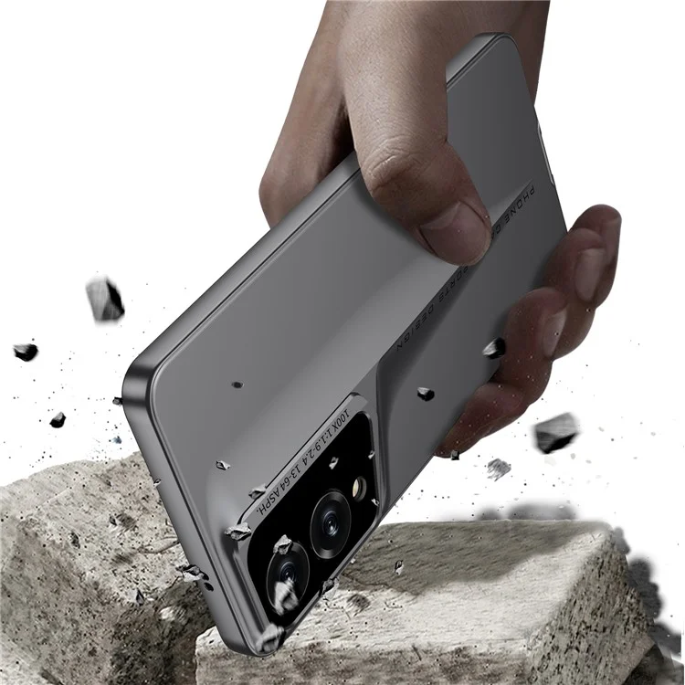 Étui GKK pour Samsung Galaxy S25 Edge - Coque de protection rigide en PC ultra-fine - Gris