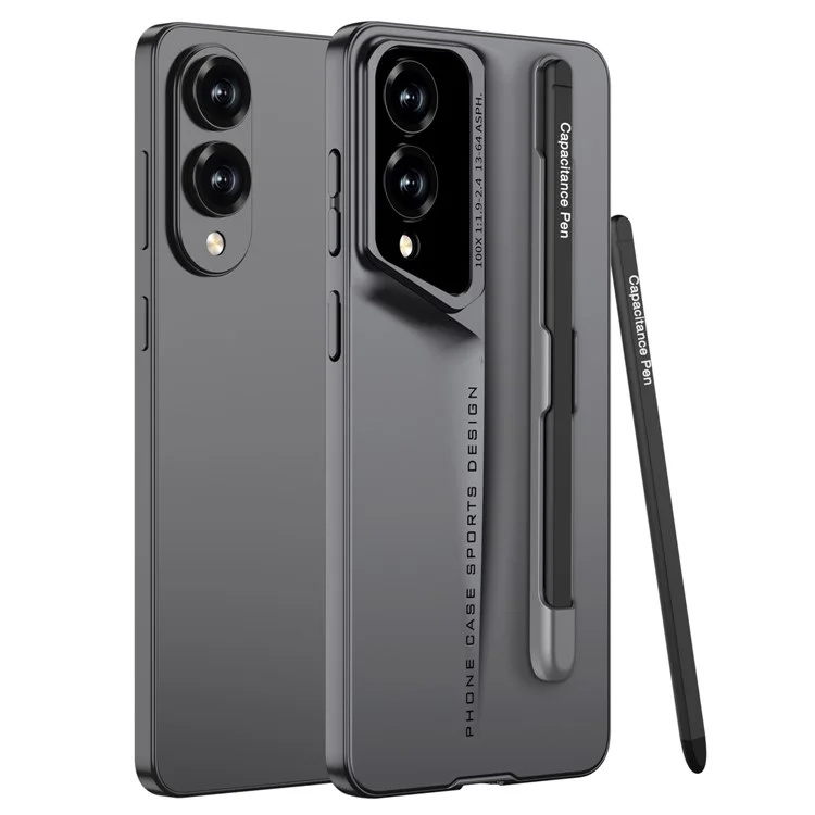 GKK Per Samsung Galaxy S25 Edge Cover con Stilo Sottile Custodia Rigida PC Protettiva per Telefono - Grigio