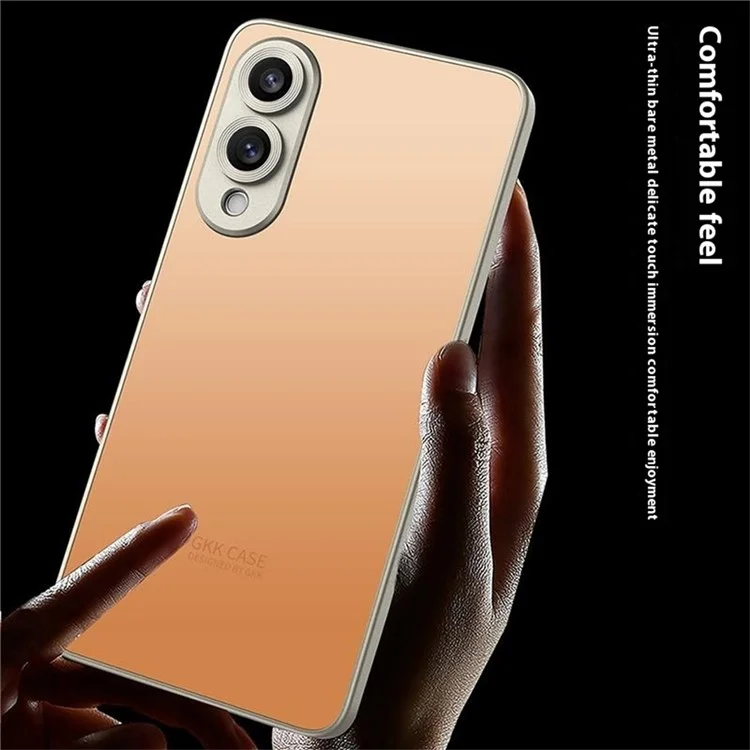 GKK For Samsung Galaxy S25 Edge Case Skin Touch AG PC+TPU Phone Back Cover - Titanium Black