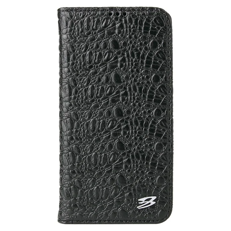 Case de Teléfonos Magnéticos Absorbidos Automáticamente Para Iphone 14, Capa Superior de Cuero de Vaca de Caída de Cuero de Cuero de Cuero de Cuero de Cuero Cubierta de Billetera Celular - Negro