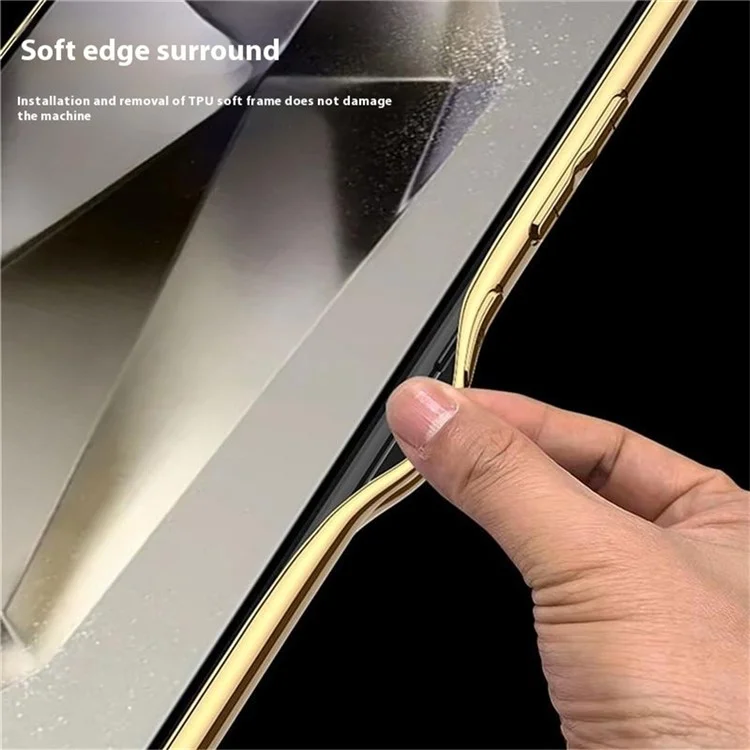 GKK Für Samsung Galaxy S24 Ultra Hülle Hirschmuster Elektrolytisch beschichtete TPU + PC + PU Handyhülle - Schwarz