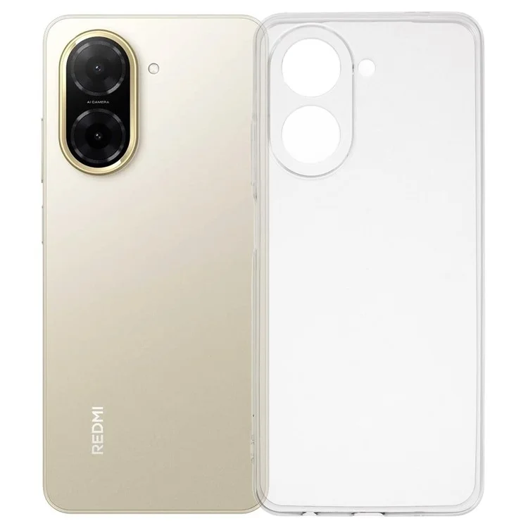 Funda de teléfono Ultra Delgada Flexible de TPU Transparente para Xiaomi Redmi A5 4G