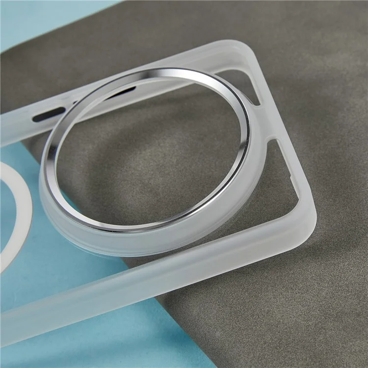 FULEXIN Funda Magnética Antigolpes TPU + PC para Xiaomi 15 Ultra con Botones Metálicos - Transparente