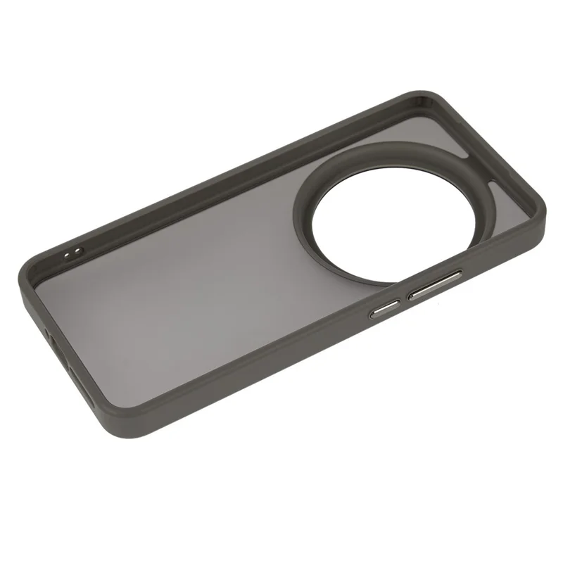 For Xiaomi 15 Ultra Case Shockproof TPU + PC Phone Back Cover with Metal Buttons - Titanium Grey