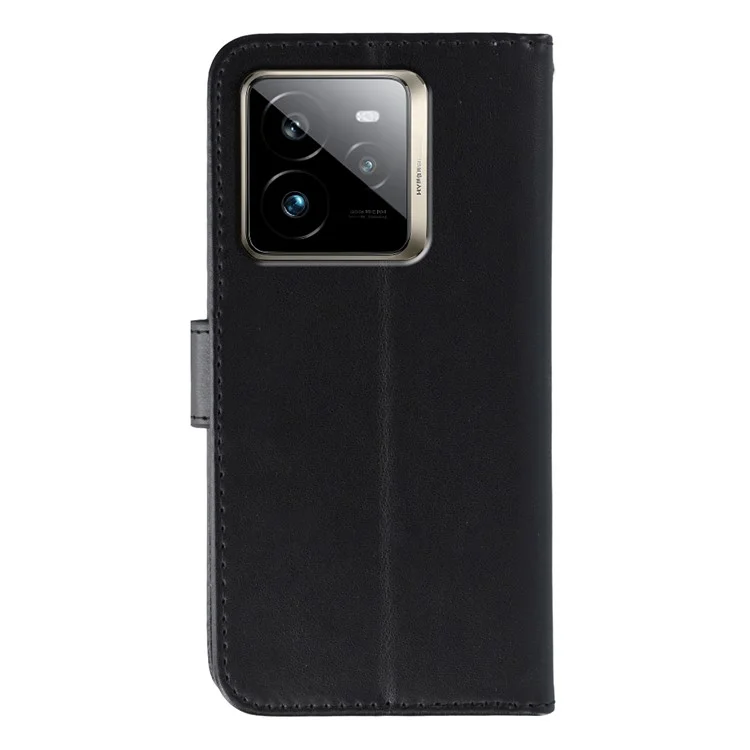 For Realme GT 7 Pro 5G Case PU Leather Flip Wallet Phone Cover with Strap - Black