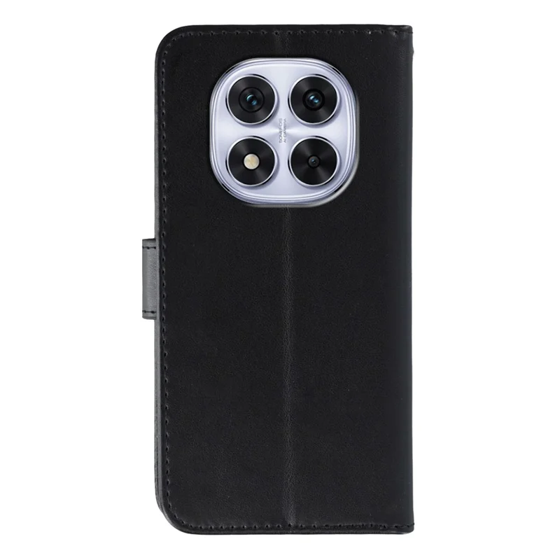 Telefoonhoesje voor Xiaomi Redmi Note 14 Pro 4G / 5G / Note 14 Pro+ 5G / Poco X7 5G PU Leer Flip Portemonnee Cover met Bandje - Zwart