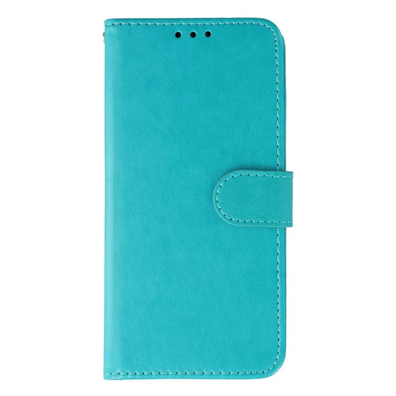 For Samsung Galaxy S25 Edge Cases PU Leather Flip Wallet Phone Cover with Strap - Blue