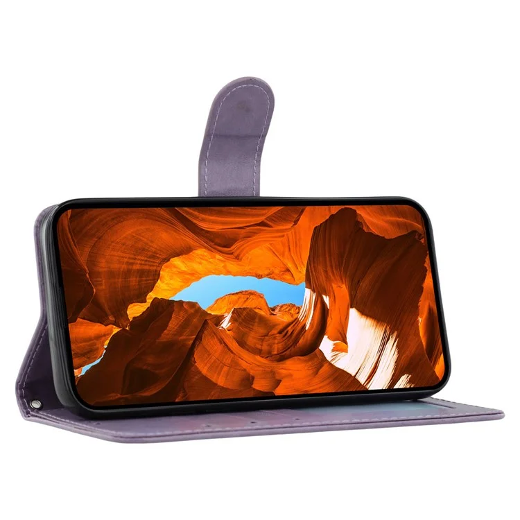 Étui portefeuille à rabat en cuir PU avec sangle pour OnePlus Ace 5 Pro 5G / Ace 5 5G / 13R 5G - Violet