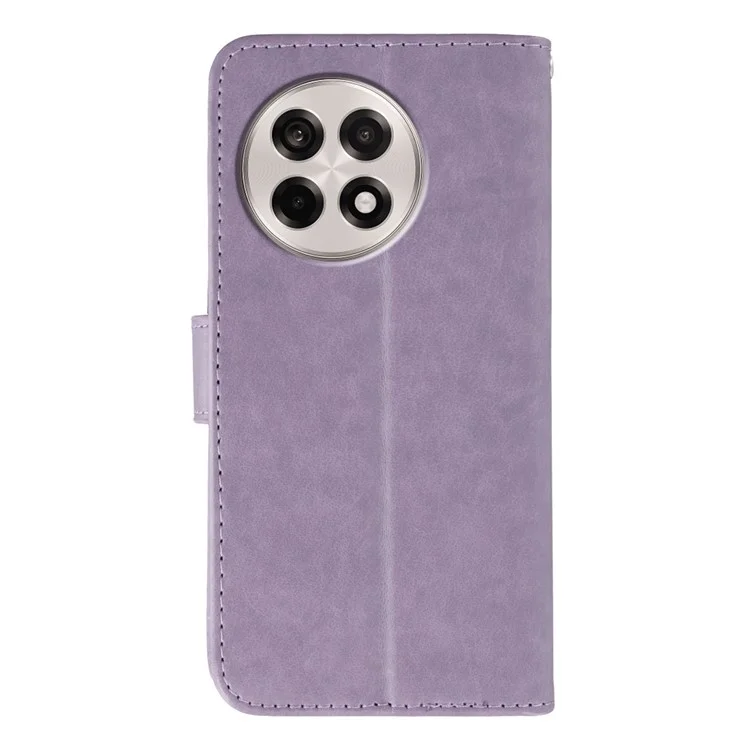 Étui portefeuille à rabat en cuir PU avec sangle pour OnePlus Ace 5 Pro 5G / Ace 5 5G / 13R 5G - Violet