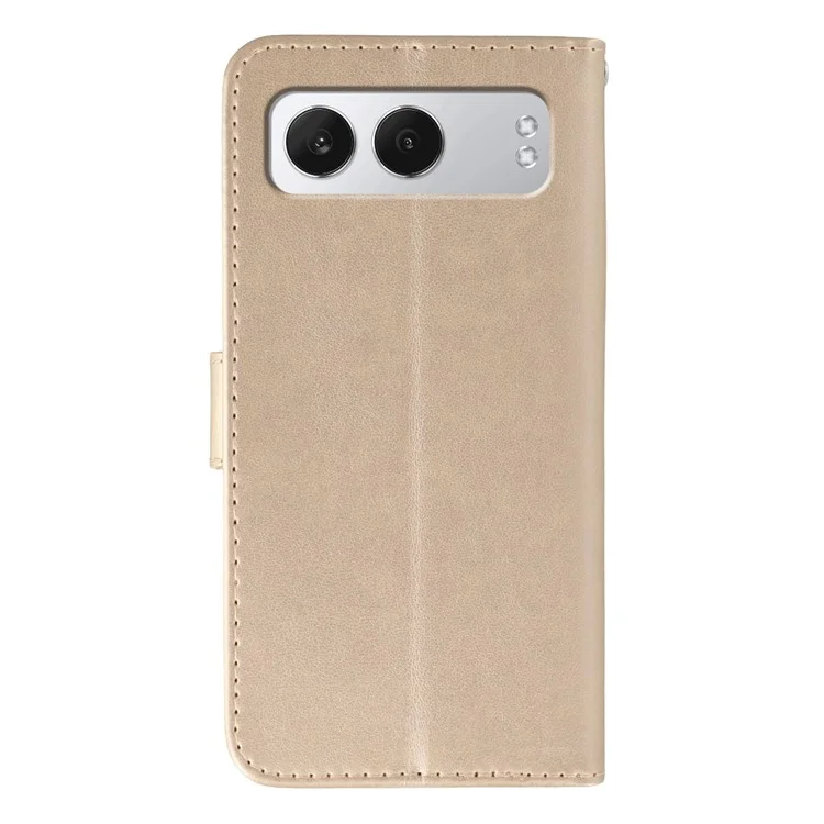 For OnePlus Nord 4 Cases PU Leather Flip Wallet Phone Cover with Strap - Rose Gold