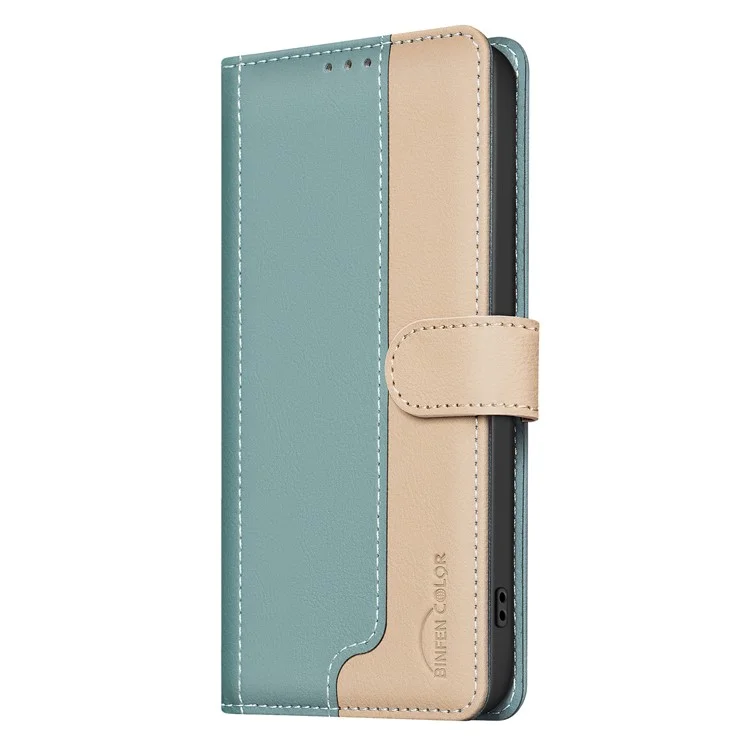 BINFEN COLOR BF33 For Oppo A5 Pro 4G (Global) / 5G (Global) / A5 Energy 5G (China) Leather Case RFID Blocking Wallet Stand Phone Cover - Green