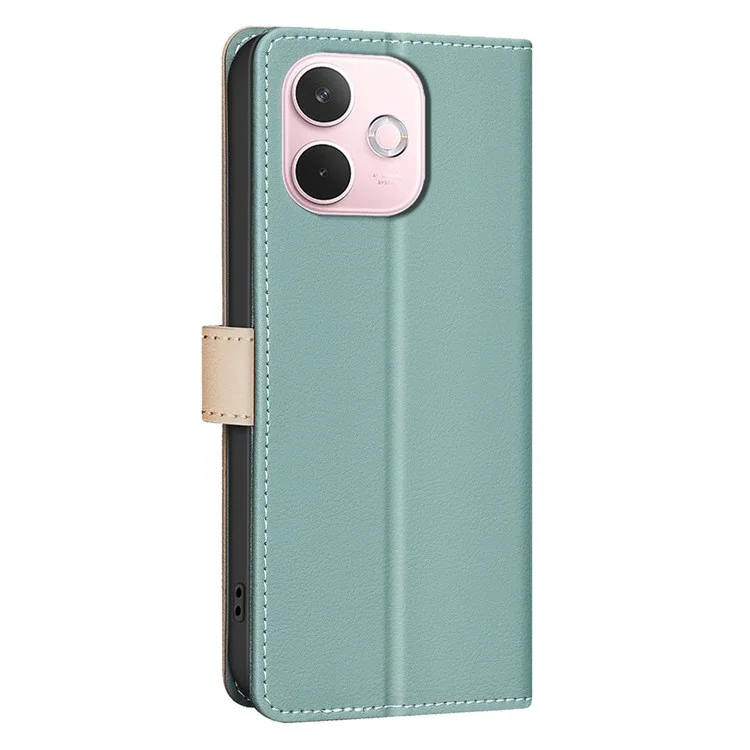 BINFEN COLOR BF33 For Oppo A5 Pro 4G (Global) / 5G (Global) / A5 Energy 5G (China) Leather Case RFID Blocking Wallet Stand Phone Cover - Green