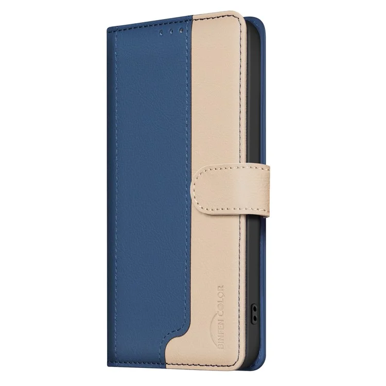 BINFEN COLOR BF33 For Oppo A5 Pro 4G (Global) / 5G (Global) / A5 Energy 5G (China) Leather Case RFID Blocking Wallet Stand Phone Cover - Blue