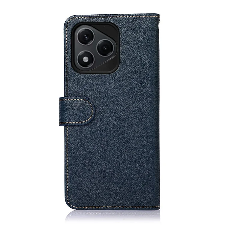 KHAZNEH Per Honor 400 Lite Cover Portafoglio Blocco RFID in Pelle PU per Telefono - Blu