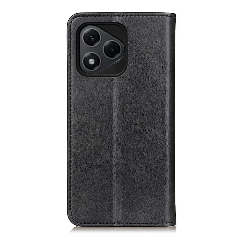 Til Honor 400 Lite 5G Etui i Splejst Læder Flip Pungtelefondækning - Sort