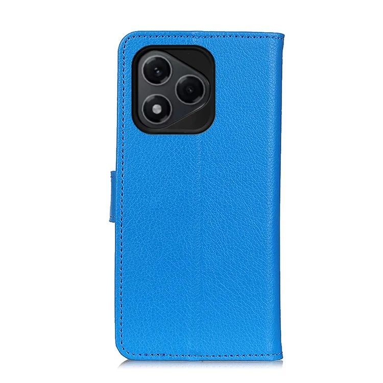 Pour l'honneur 400 Étui portefeuille Lite Coque de téléphone en cuir PU Texture de litchi - Bleu