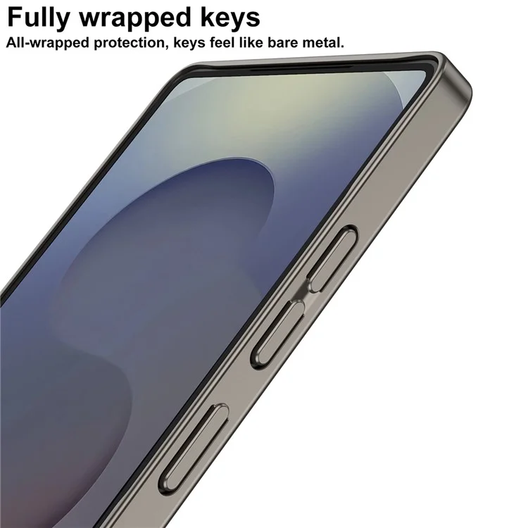 GKK Pour Samsung Galaxy S25 Ultra Étui Dur PC Ultra Slim Coque Arrière Téléphone Forme S - Titane Gris