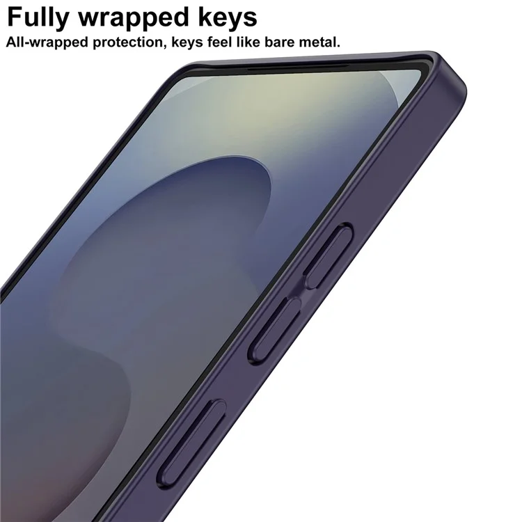 GKK Für Samsung Galaxy S25 Ultra Hülle Hartplastik Ultra Dünn Rückseite Handyhülle S-Form Design - Lila
