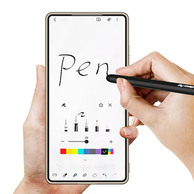 GKK Pour Samsung Galaxy S25 Ultra Coque avec Stylet Résistant aux Chocs Étui Rigide Fin pour Téléphone - Argent