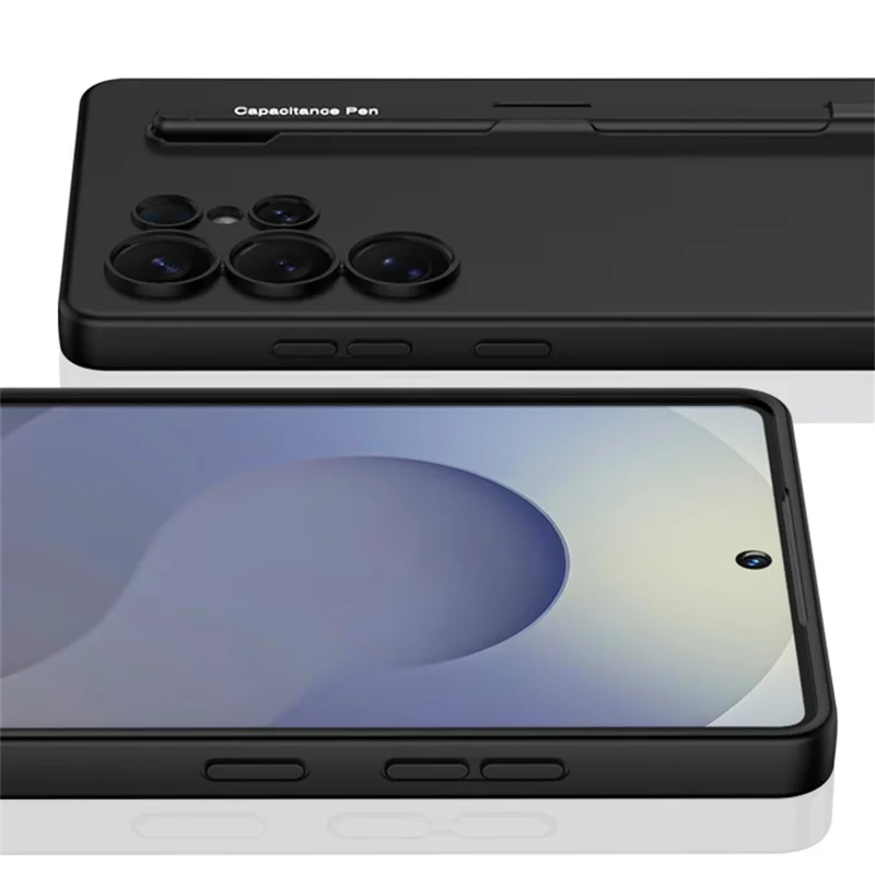 GKK Pour Samsung Galaxy S25 Ultra Coque avec Stylet Résistant aux Chocs Étui Rigide Fin pour Téléphone - Argent