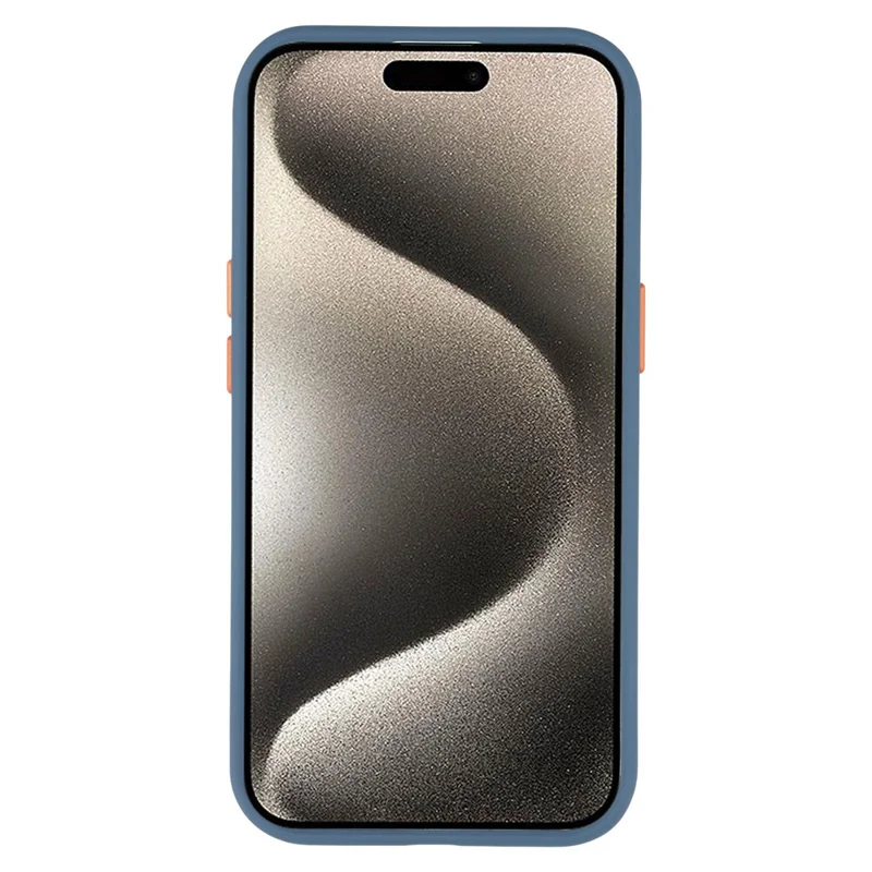 For iPhone 15 Plus Magnetic Case Skin Touch TPU + PC Phone Back Cover - Blue