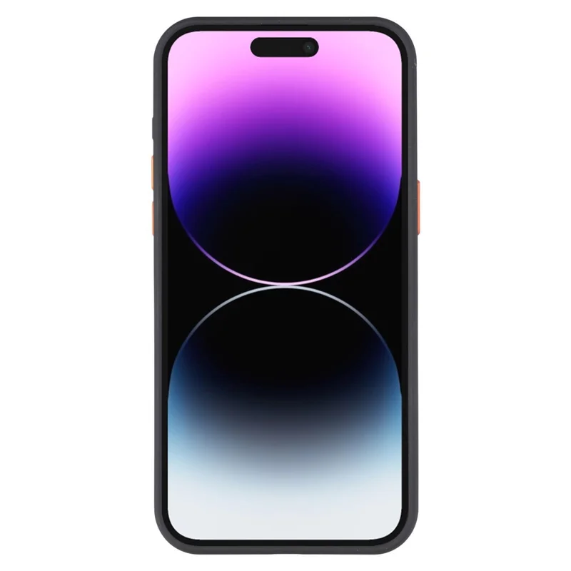 For iPhone 14 Pro Magnetic Case Skin Touch TPU + PC Phone Back Cover - Black