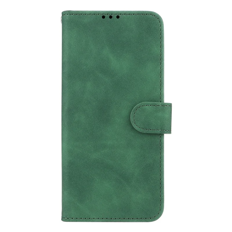 For Motorola Edge 60 5G / 60 Fusion 5G Leather Case Skin Feel Anti Drop Wallet Flip Phone Cover - Green