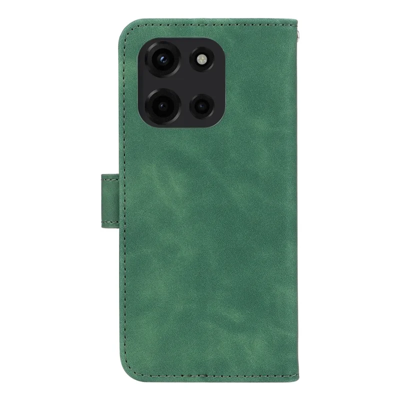 For Motorola Edge 60 5G / 60 Fusion 5G Leather Case Skin Feel Anti Drop Wallet Flip Phone Cover - Green