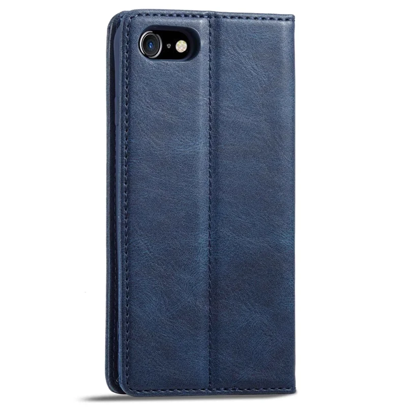 LC.IMEEKE For iPhone 7 / 8 4.7 inch / SE (2020) / SE (2022) PU Leather RFID Blocking Case Wallet Stand Auto Closing Magnetic Phone Cover - Blue