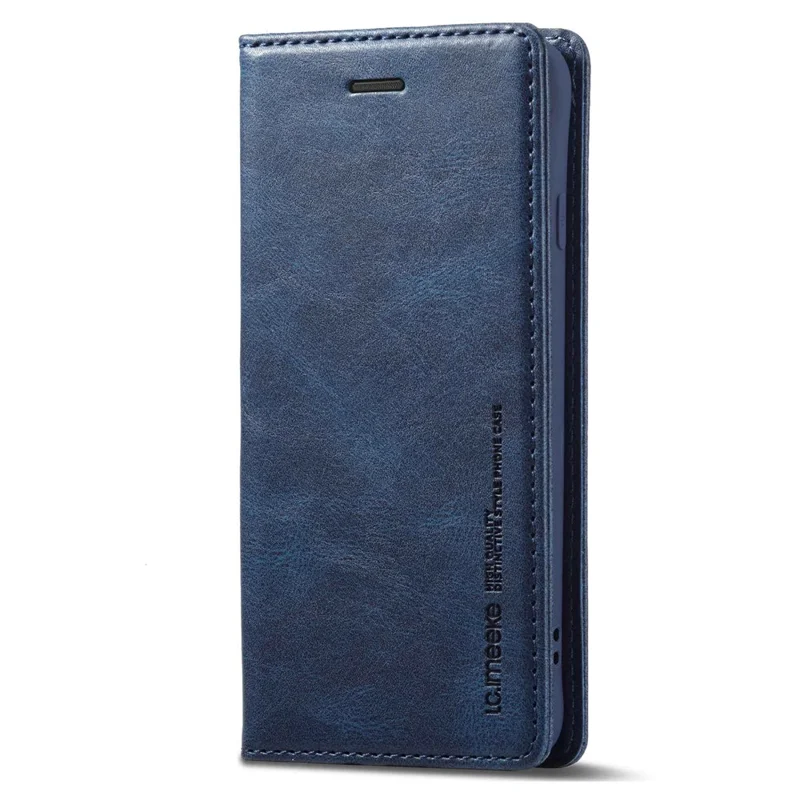 LC.IMEEKE For iPhone 7 / 8 4.7 inch / SE (2020) / SE (2022) PU Leather RFID Blocking Case Wallet Stand Auto Closing Magnetic Phone Cover - Blue