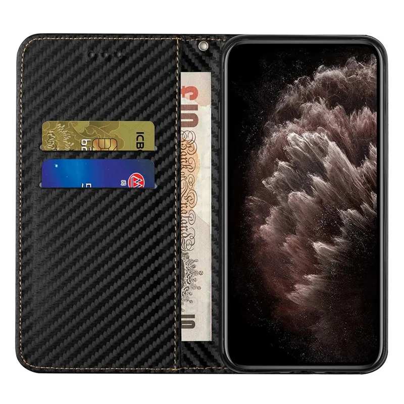 For Samsung Galaxy A36 5G Case Leather Flip Phone Cover Stand Strong Magnetic Closure - Black