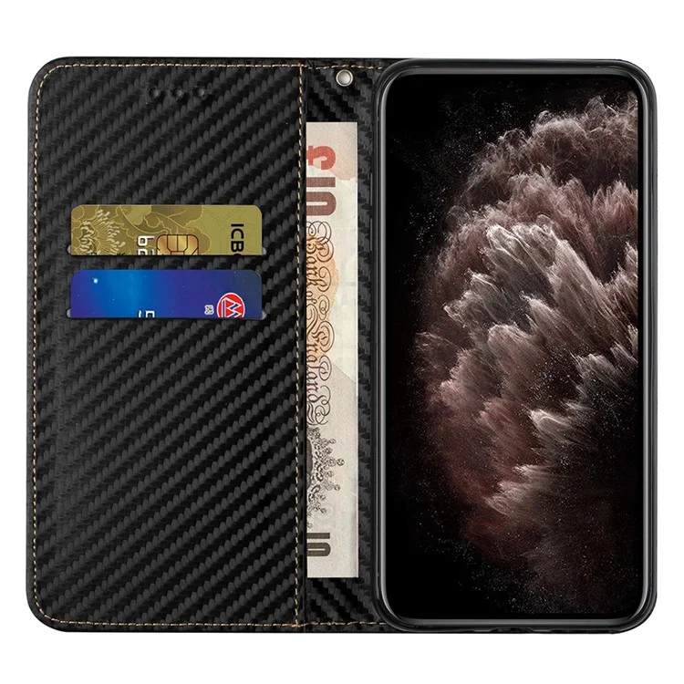 For Samsung Galaxy A56 5G Case Leather Flip Phone Cover Stand Strong Magnetic Closure - Black